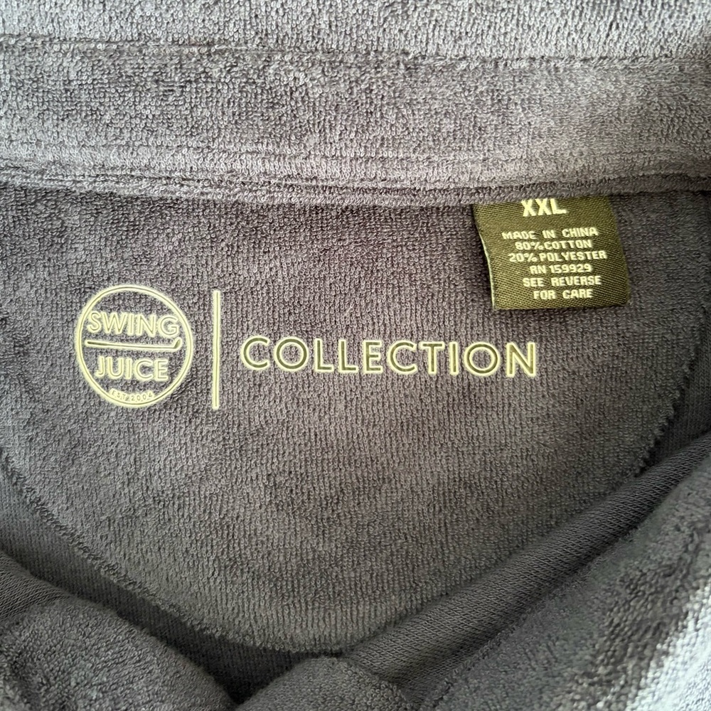 NWT Swing Juice Golf Accoutrements Terry Cloth Polo, Size: XXL - Picture 3 of 6